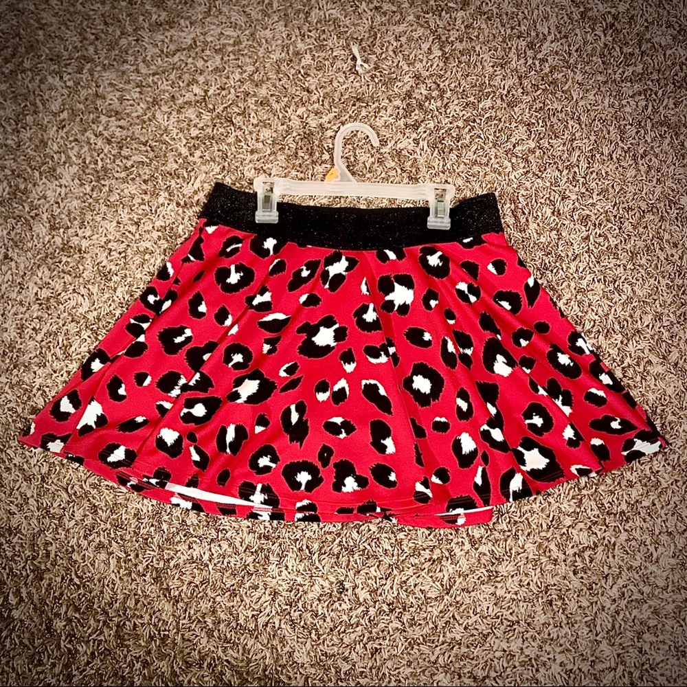 Leopard Print Girls Skirt
